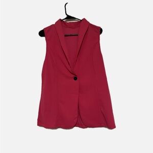 SHEIN Fuchsia Sleeveless Vest